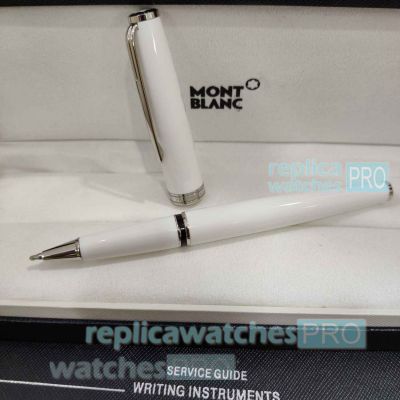 Best Replica Montblanc PIX White Rollerball Pen Silver Trim